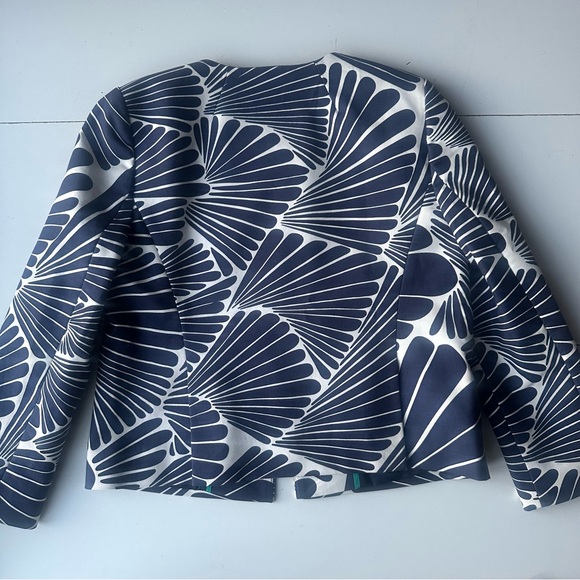 J.Crew Women's Blazer Cotton Floral Geometric Open Front Fashion Size:6 - Picture 15 of 15